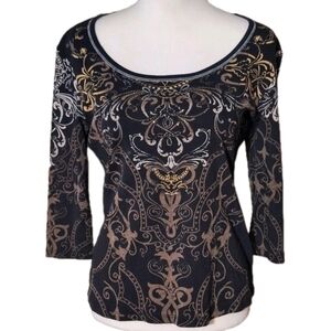 Vanilla Sugar medium rhinestone blingy Y2K grunge whimsigoth top cotton 90s 00s